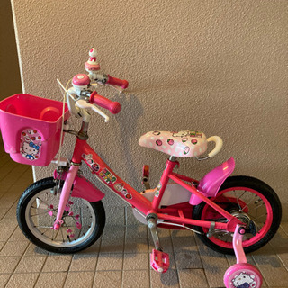 【受付終了】子供用自転車14インチ／キティちゃん