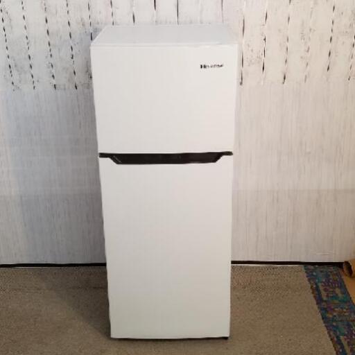 新古品❗Hisence 120L 大容量ドアポケット「2ドア\u0026コンパクト」耐熱トップテーブル!!冷蔵庫【HR-B12C】