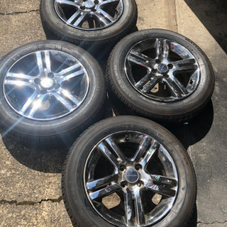 175/65r15  サマータイヤバリ溝　アルミホイール付き　ニ...