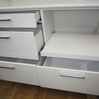 R204 国産 古賀家具 キッチンボード、食器棚、幅139cm