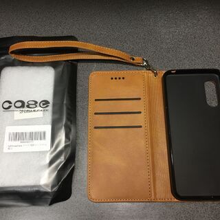 【新品同様】手帳型スマホケース／AQUOS sense3 bas...