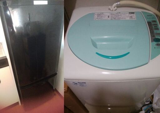 美品！MITSUBISHI洗濯機146L【2016年製】＆サンヨー冷蔵庫4.2Kgセット
