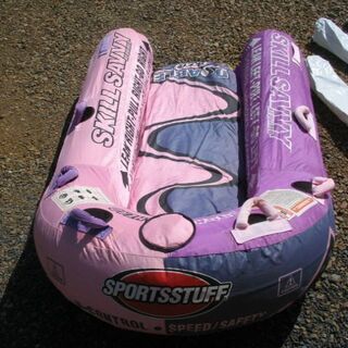 値下げしました マリンスポーツ トーイングチューブ 2人乗り フィン付き