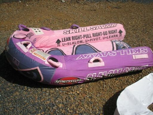 値下げしました マリンスポーツ トーイングチューブ 2人乗り フィン