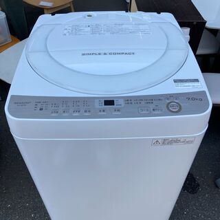  シャープ　ES-GE7B　7kg　洗濯機