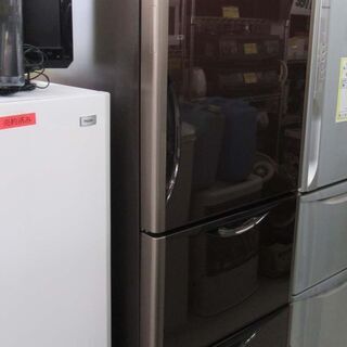 恵庭】HITACHI/日立 375L 3ドア冷凍冷蔵庫 17年製 R-S3800HV 自動製氷 中古