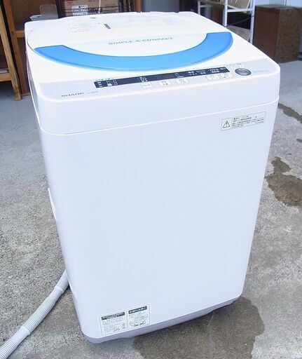 全自動洗濯機　シャープ　ES-GE55P-A　2015年