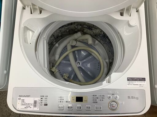 SHARP 洗濯機　ES-GE5C-W　2019年製　5.5㎏