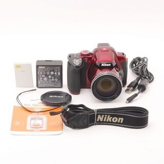 ◆自撮り＆スマホ転送◆ニコン クールピクス P520 レッド