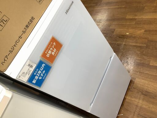 Hisense 2ドア冷蔵庫　HR-G13A-W　2019年製　134L　ファン式