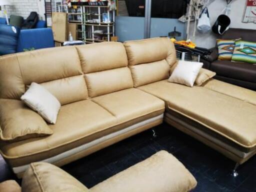 新品アウトレット特価❗️ヴィンテージ調カウチソファ - 3人掛けソファ 