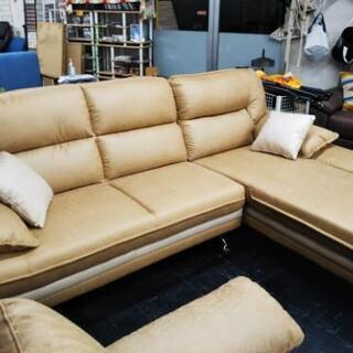 新品アウトレット特価❗️ヴィンテージ調カウチソファ