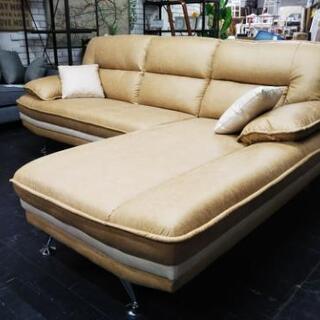 新品アウトレット特価❗️ヴィンテージ調カウチソファ