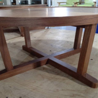 木製　円型テーブル　クリーニング済　22403