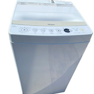 2019年製 ハイアール 4．5kg全自動洗濯機 エディオンオリジナル ホワイト JW-C45BE-W(0322k)