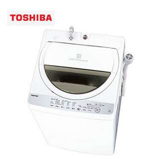 【お譲り先決定済】 　東芝 全自動洗濯機 7kg グランホワイト...