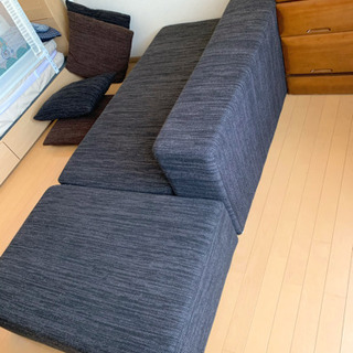 リビングソファ　5人掛け（2+3+オットマン）2015年購入