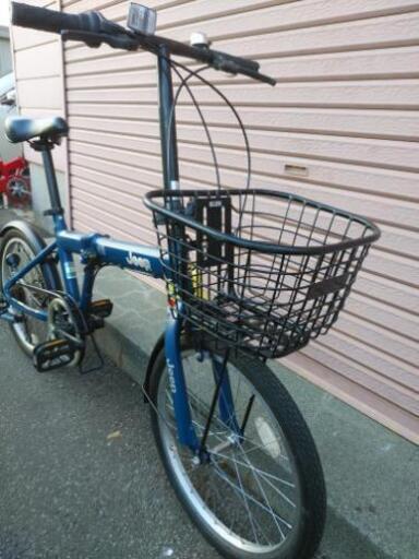 決まりました。札幌市内配達無料！中古20インチ折り畳み自転車レッド。