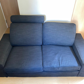 【ネット決済】IKEA 2人掛けソファ差し上げます。