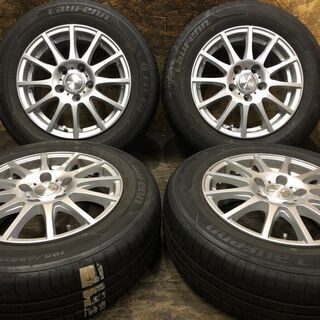 【輸入タイヤ 195/65R15】夏タイヤ【La-Strada Tirador 社外 15インチ 6J5HPCD114.3+53】2018年製 ヴォクシー ノア等　(VTL352) クレジットカード QR決済可能 輸入タイヤ 195/65R15】夏タイヤ【La-Strada Tirador 社外 15インチ