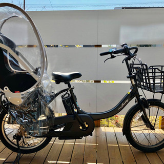 【美品】YAMAHA 子供乗せ電動自転車　レインカバー付き