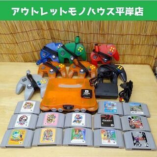 動作OK★ニンテンドー64 本体・コントローラー×7・ゲームソフ...