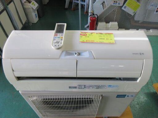 K02195　三菱　中古エアコン　主に18畳用　冷5.6kw／暖6.7kw