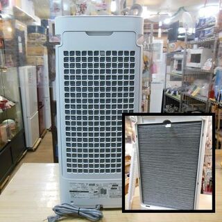 【販売終了しました。ありがとうございます。】SHARP　加湿空気清浄機　KI-HS40　2018年製　中古品　/　プラズマクラスター25000搭載　気化方式　花粉　ホコリ　空気清浄器
