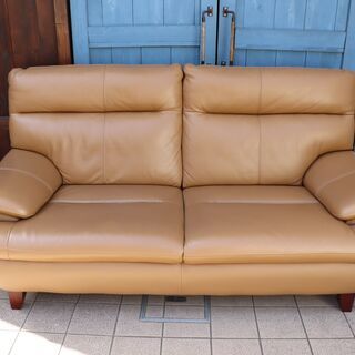 IDC OTSUKA(大塚家具)のルーニー 本革2.5人掛けソファー！身体