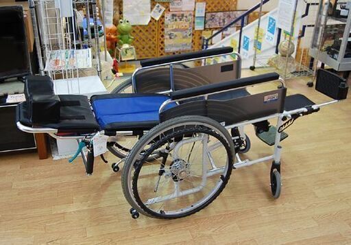 株式会社ミキ 自走式 車椅子 BAL-13 リクライニング可 ブラック×ブルー