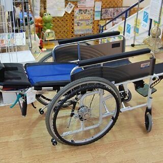 株式会社ミキ 自走式 車椅子 BAL-13 リクライニング可 ブラック×ブルー