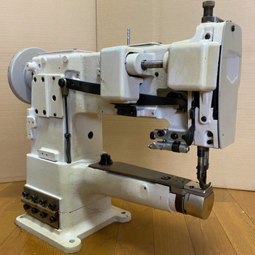 工業用腕ミシン 整備済み 倍釜 総合送り 筒型 1本針 革ミシン 腕ミシン