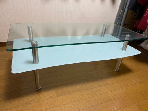 グランドセール ‼大幅値下げ‼️️強化ガラスのローテーブル‼️ 座卓、ローテーブル