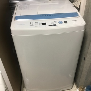 【ネット決済】洗濯機　サンヨー　ASB-60W（W）