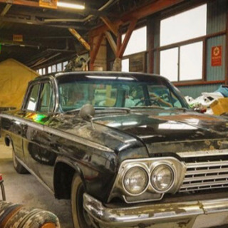 1962 シボレー インパラ 4ドア 納屋物 直6エンジン コラム