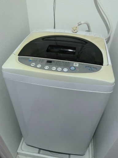 洗濯機　全自動　4.6kg 取り扱い説明書付き　一人暮らし