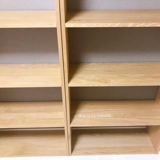無印　スタッキングシェルフ　ワイド5段 オーク材