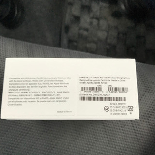 Apple MWP22J/A air pods  Pro 中古品