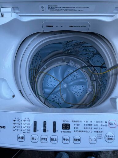 ■都内近郊無料で配送、設置いたします■2018年製　風乾燥付き洗濯機　ハイセンス　HW-G55A-W　5.5キロ■HI04