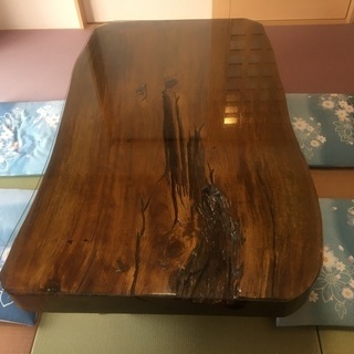 【ネット決済・配送可】天然木テーブル