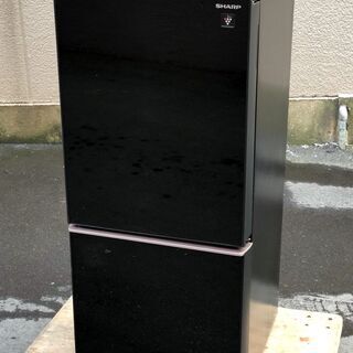⑱【6ヶ月保証付】18年製 シャープ 137L 2ドア冷蔵庫 SJ-GD14E ブラック【PayPay使えます】