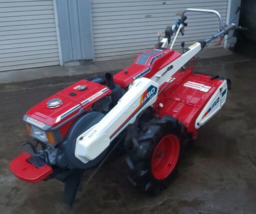 鹿児島発　ヤンマー　8馬力　セル始動　ディーゼル耕うん機YA80　タイヤ新品　爪、バッテリー新品交換済み