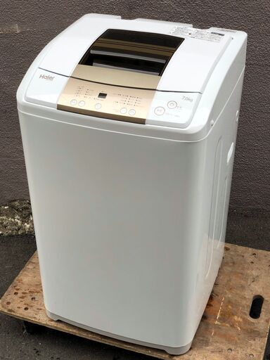 ㊴【6ヶ月保証付】19年製 美品 ハイアール 7kg 全自動洗濯機 JW-K70M【PayPay使えます】