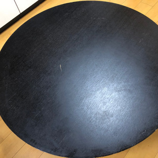 お洒落な新生活応援　アクタス丸型コタツ付きローテブル