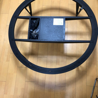 お洒落な新生活応援　アクタス丸型コタツ付きローテブル