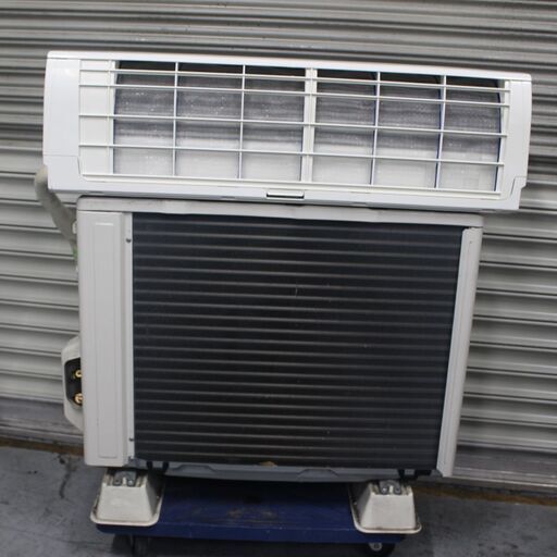 T669)★美品★MITSUBISHI ルームエアコン MSZ-GE2217 6畳用 2.2kw 単相100V 床温度センサー搭載 三菱 2018年製