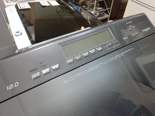 【中古品】Panasonic　12kg洗濯機　NA-FA120V1　2019年製　シルバー