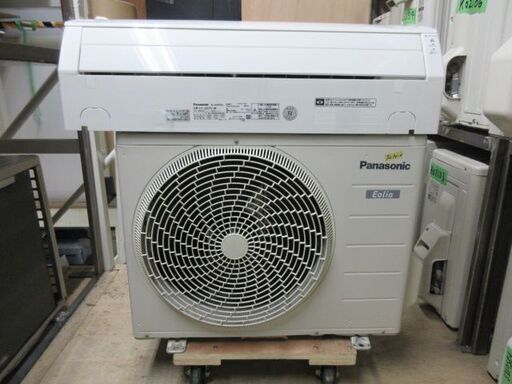 K02197　パナソニック　中古エアコン　主に6畳用　冷2.2kw／暖2.2kw