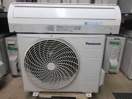 K02202　パナソニック　中古エアコン　主に6畳用　冷2.2kw／暖2.2kw