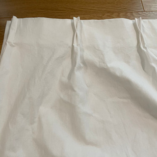 無印良品　カーテン　白　2枚組　＋ レースカーテン（必要であれば）